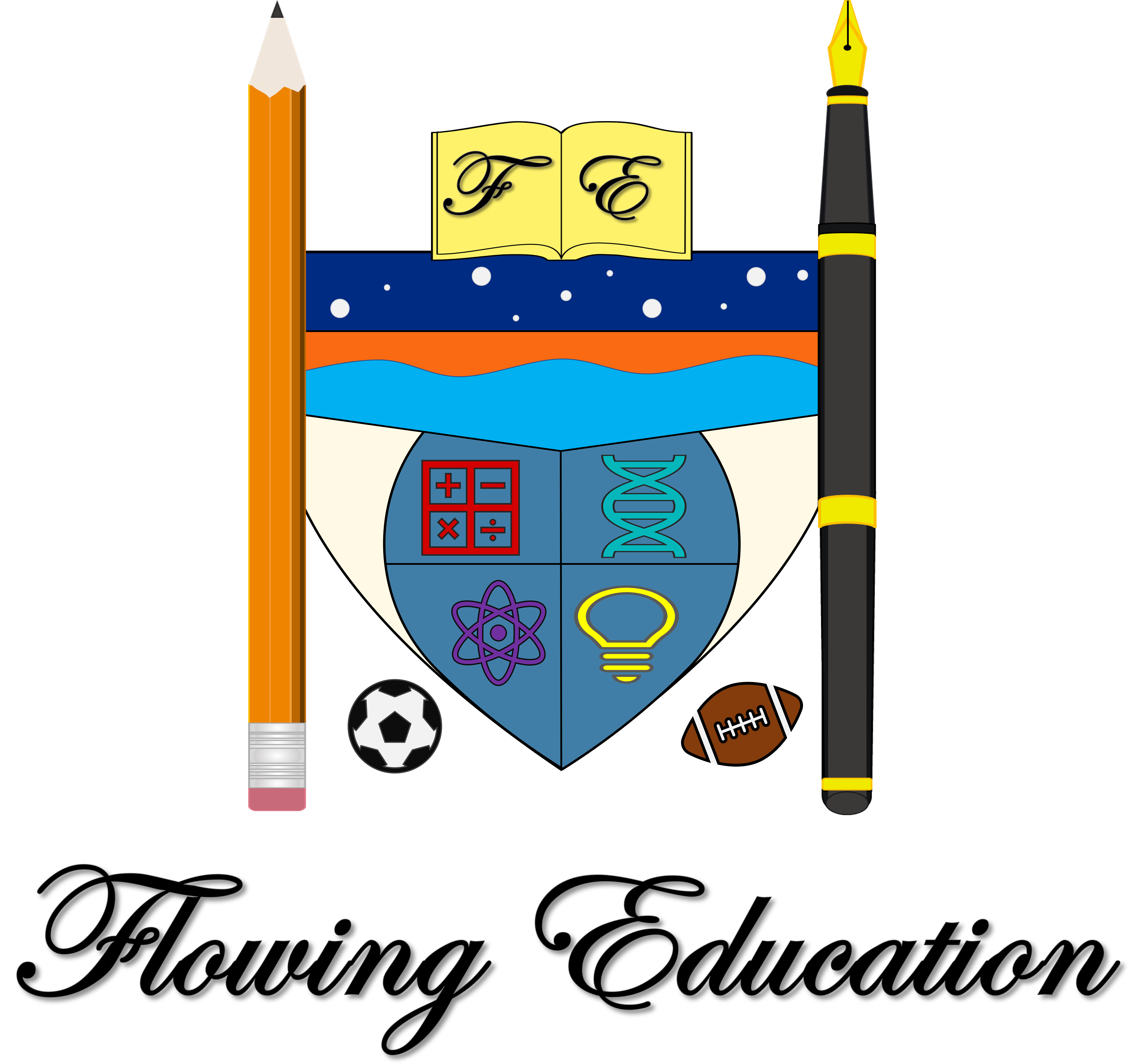 Flowing Education Crest